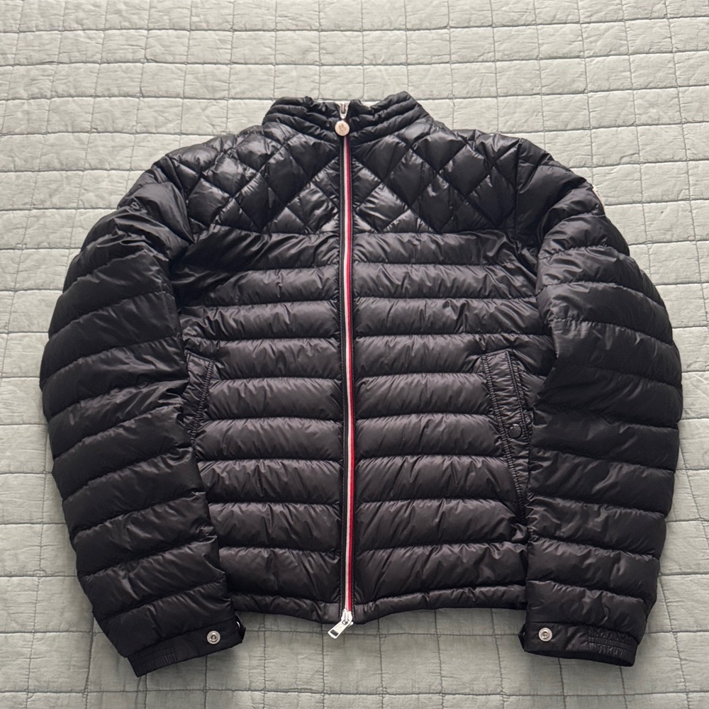 Authentic Moncler Benamou Quilted Full Zip Down Jacket